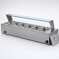 6 Pan Bain Marie with Glass Cover, three-quarter studio view