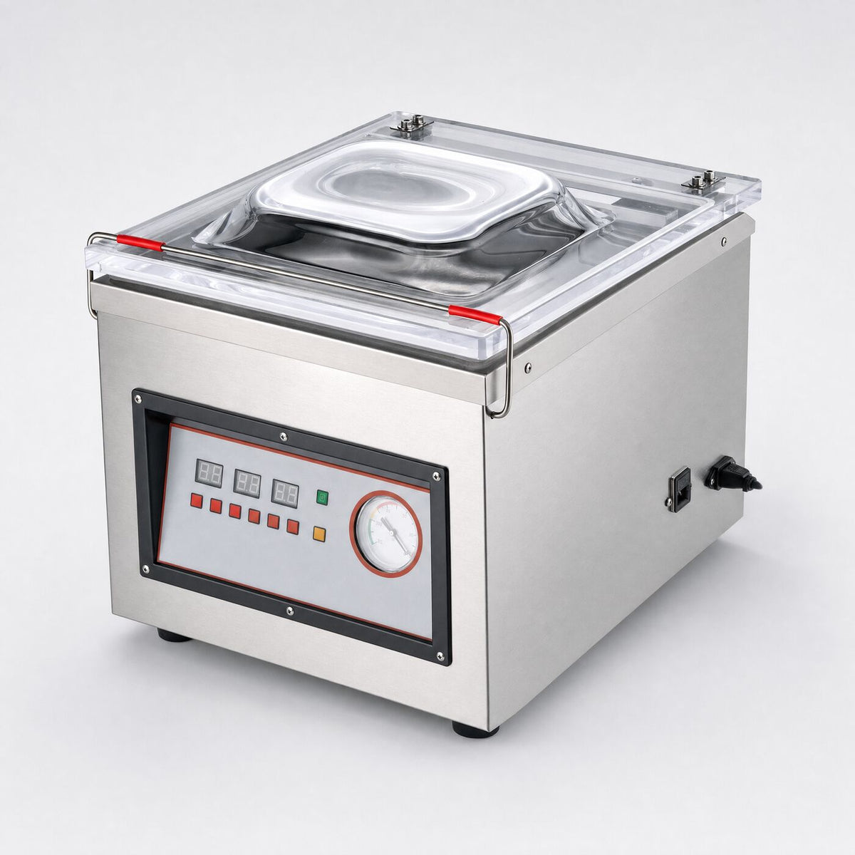 320 Chamber Vacuum Sealer, three-quarter studio view