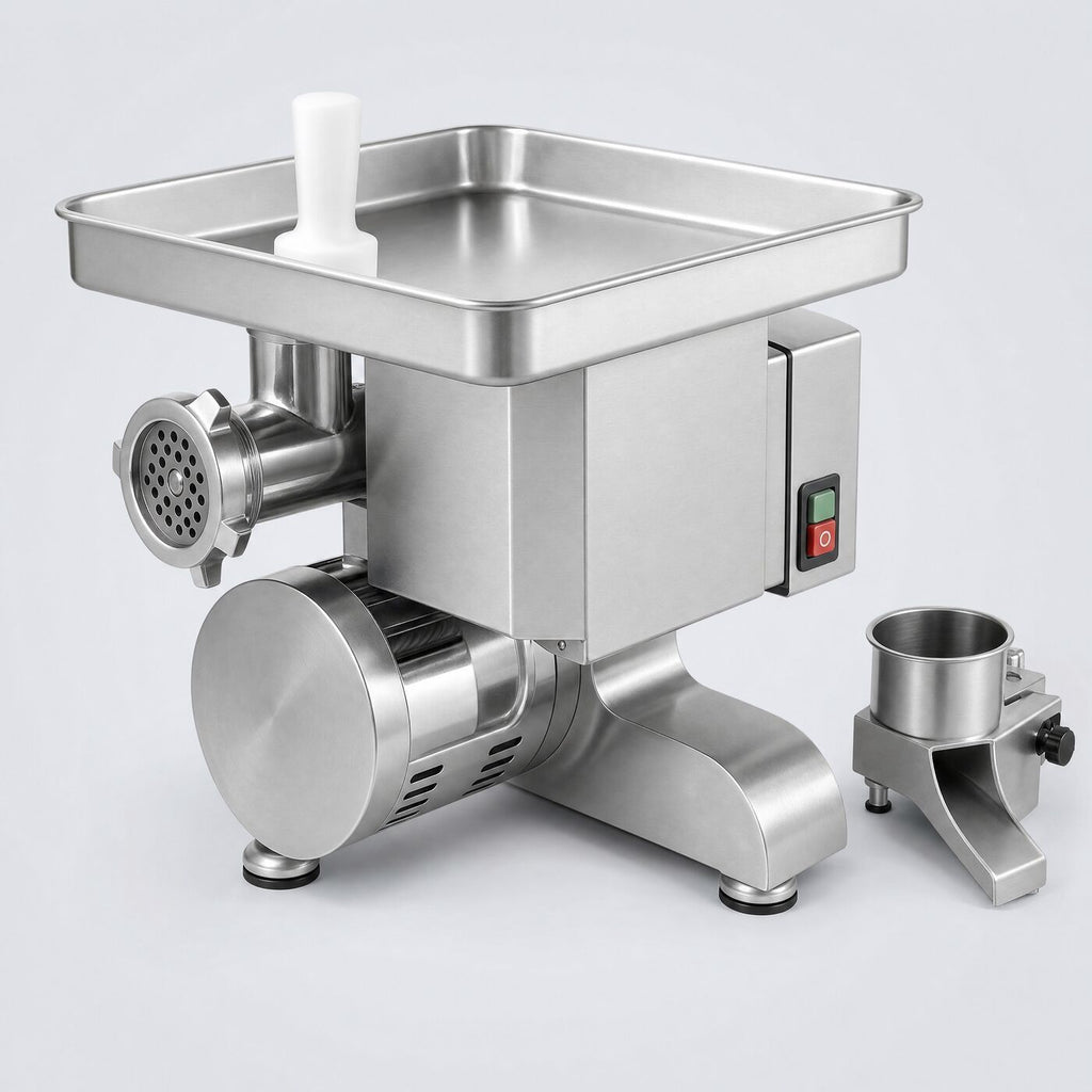 No. 12 Commercial Meat Grinder, three-quarter studio view